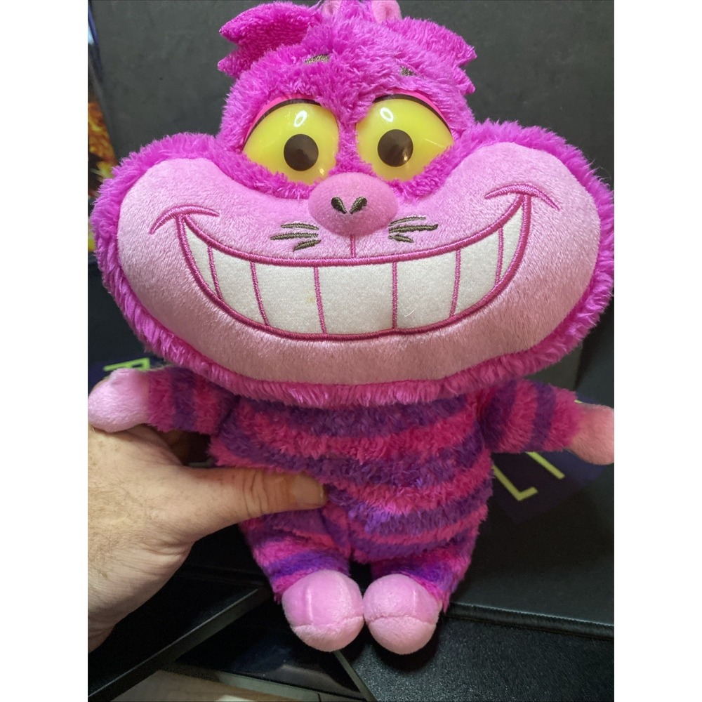 Disney Alice in Wonderland Talking Cheshire Cat Plush Plush Light Up Eyes